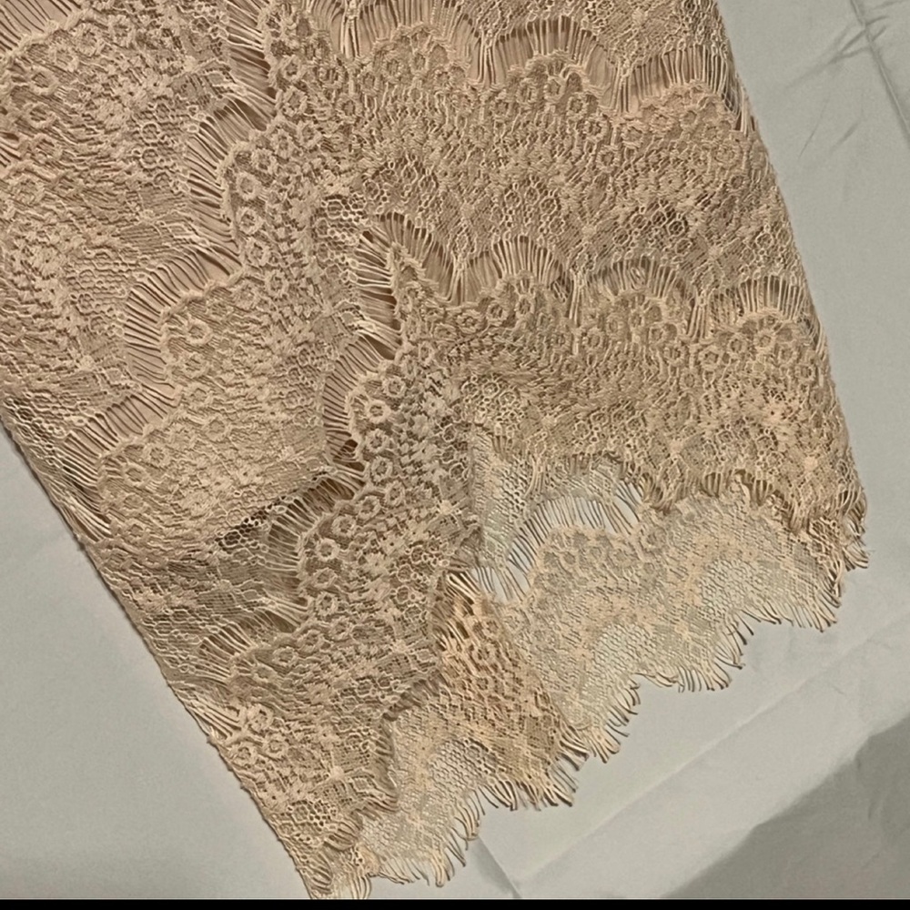 S Free People Cream Crochet Lace Midi Slip Lined Dress.  Intimately Free People - Picture 4 of 14